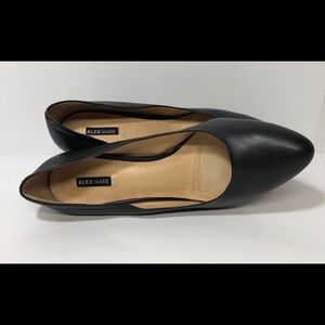 New ALEX MARIE black leather heels